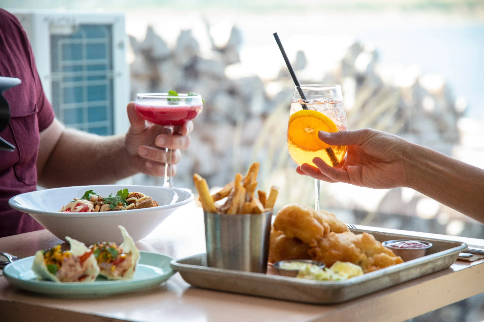 Fresh food at a local Cape Breton restaurant near Bird Islands